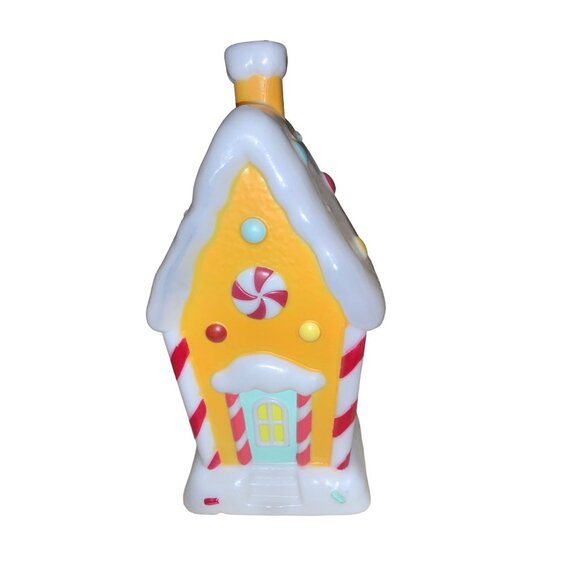 Holiday Time Lighted Gingerbread House  Table Top Blow Mold Christmas Decor - Picture 1 of 12